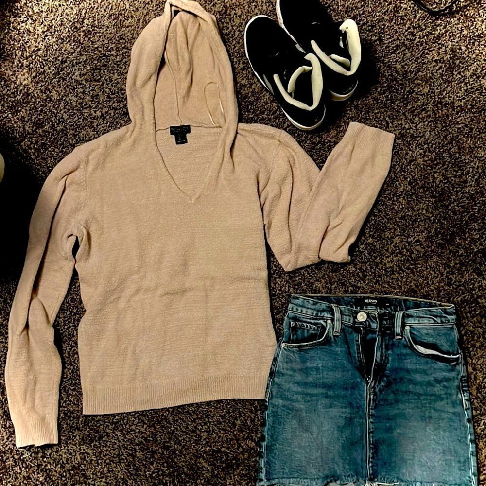 BUNDLE sweatshirt & mini skirt / denim HUDSON